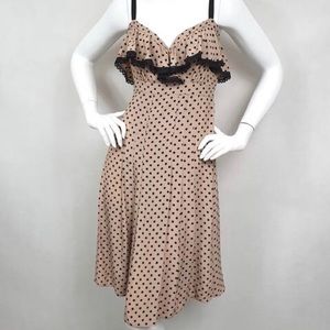 Prada size 42 (US 6) Polk a dot dress